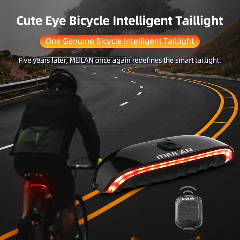 Meilan X3 Remote Control Bicycle Taillight USB Charge Wireless Turn Brake MTB Cycling Rear Light Road Bike LED Safety Flash Lamp