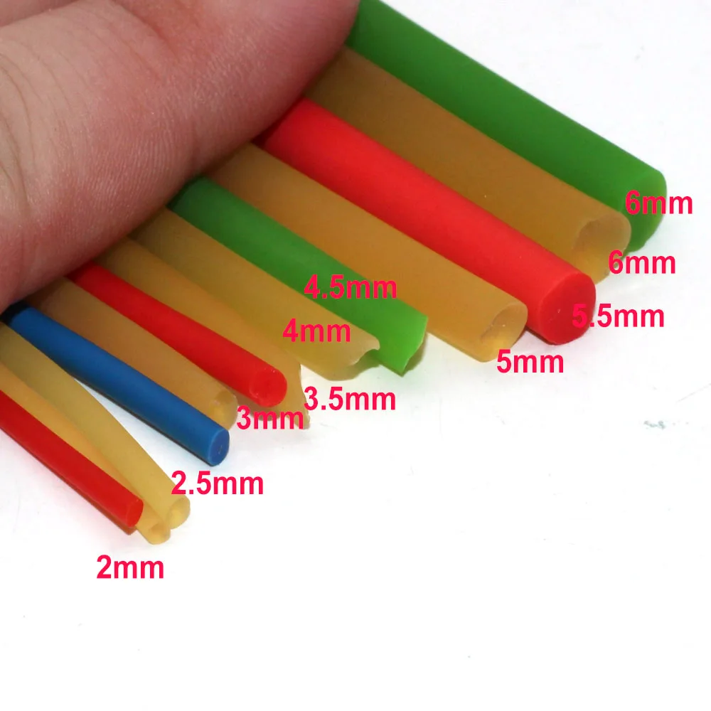 10 Meters Elastic Diameter 2-6mm Soild Rubber Line Good for Fishing Rubber Retractable Rope