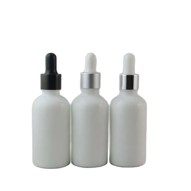 

10pcs Empty Cosmetic Essential Oil Bottle,DIY Glass Liquid Dropper Bottle,Round Cosmetic Liquid 50ML Refillable Package Bottles