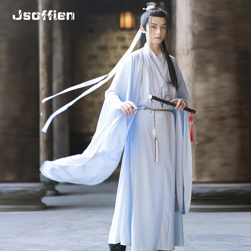 

Ancient Chinese Hanfu for Man Traditional Tang Suit Ming Dynasty Officer Stage Cosplay Clothing Woman Swordsman Robe Outfit