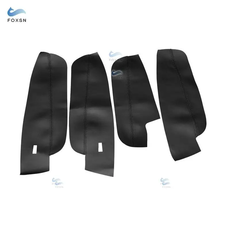 For VW Tiguan 2017 2018 2019 4pcs Microfiber Leather Interior Door Panels Guards / Door Armrest Panel Cover Protective Trim