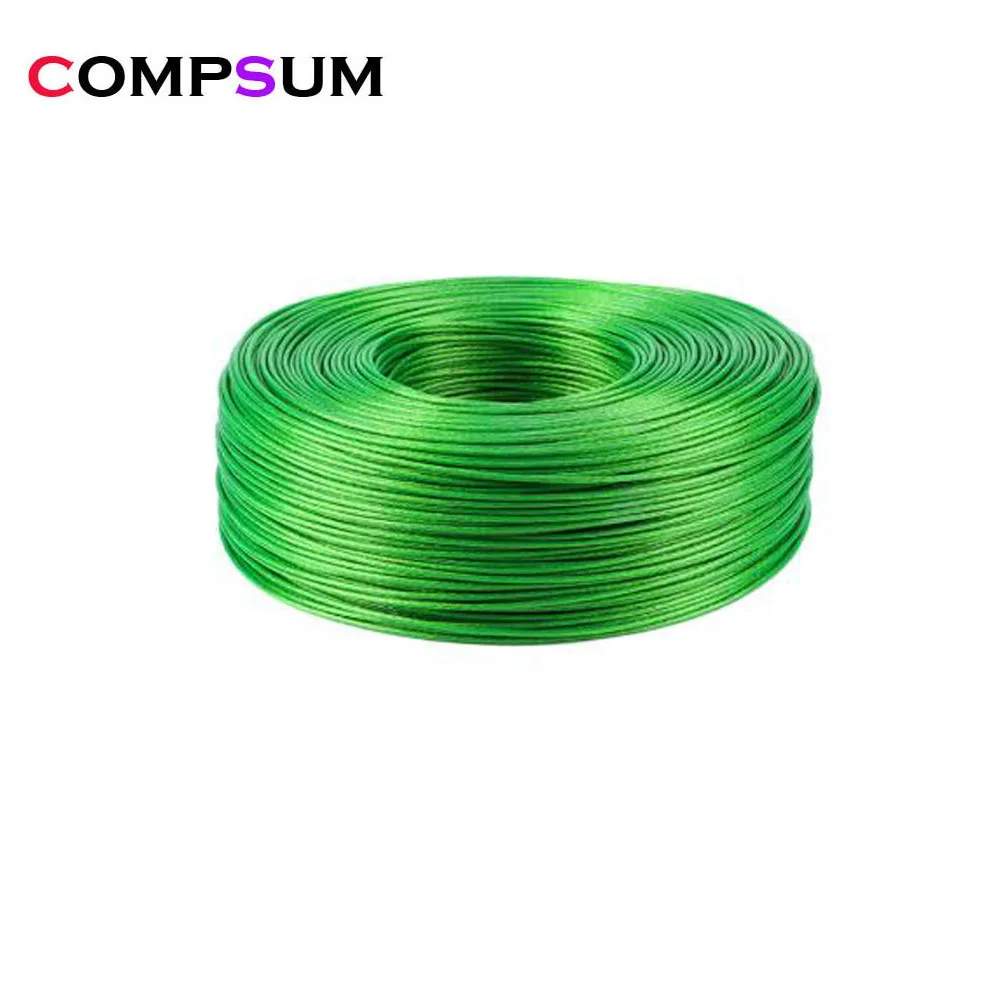 Cable de cuerda de alambre Flexible recubierto de PVC, acero inoxidable para tendedero, estante de uva para invernadero