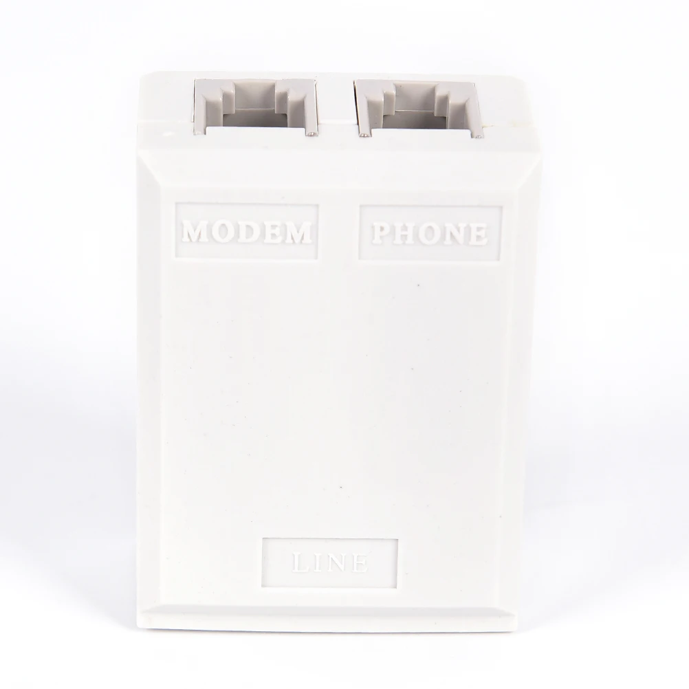 1Pc Telefoon RJ11 Line Adsl Modem Broadband Phone Voice Splitter Line Filter Splitter Junction Box