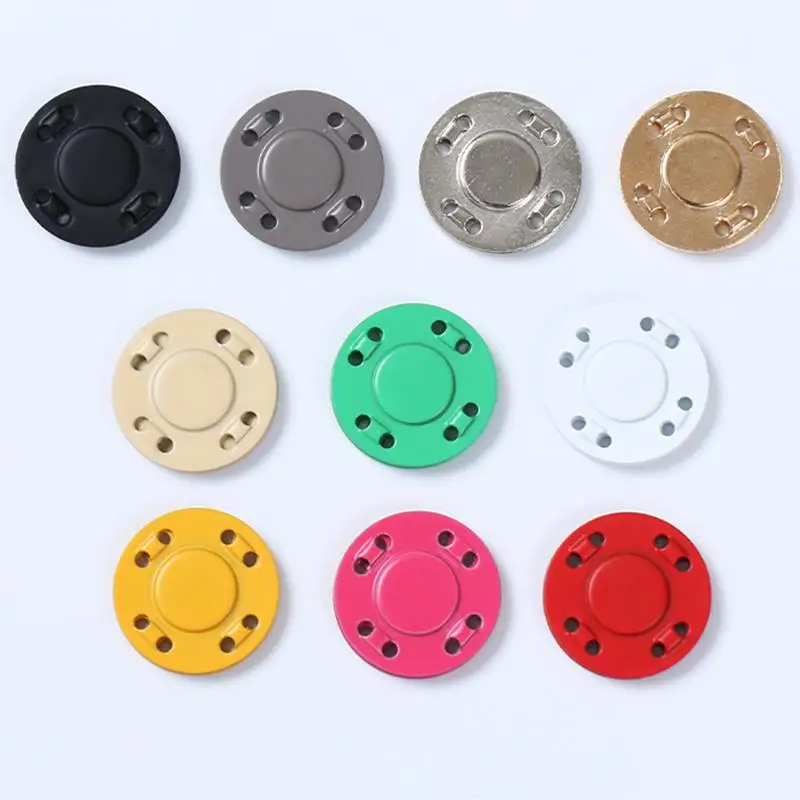 A Pair Magnet Buttons Sewing Supplies Magnetic Clothing Invisible Magnet Buttons Metal Buttons Handmade DIY Clothing Decoration