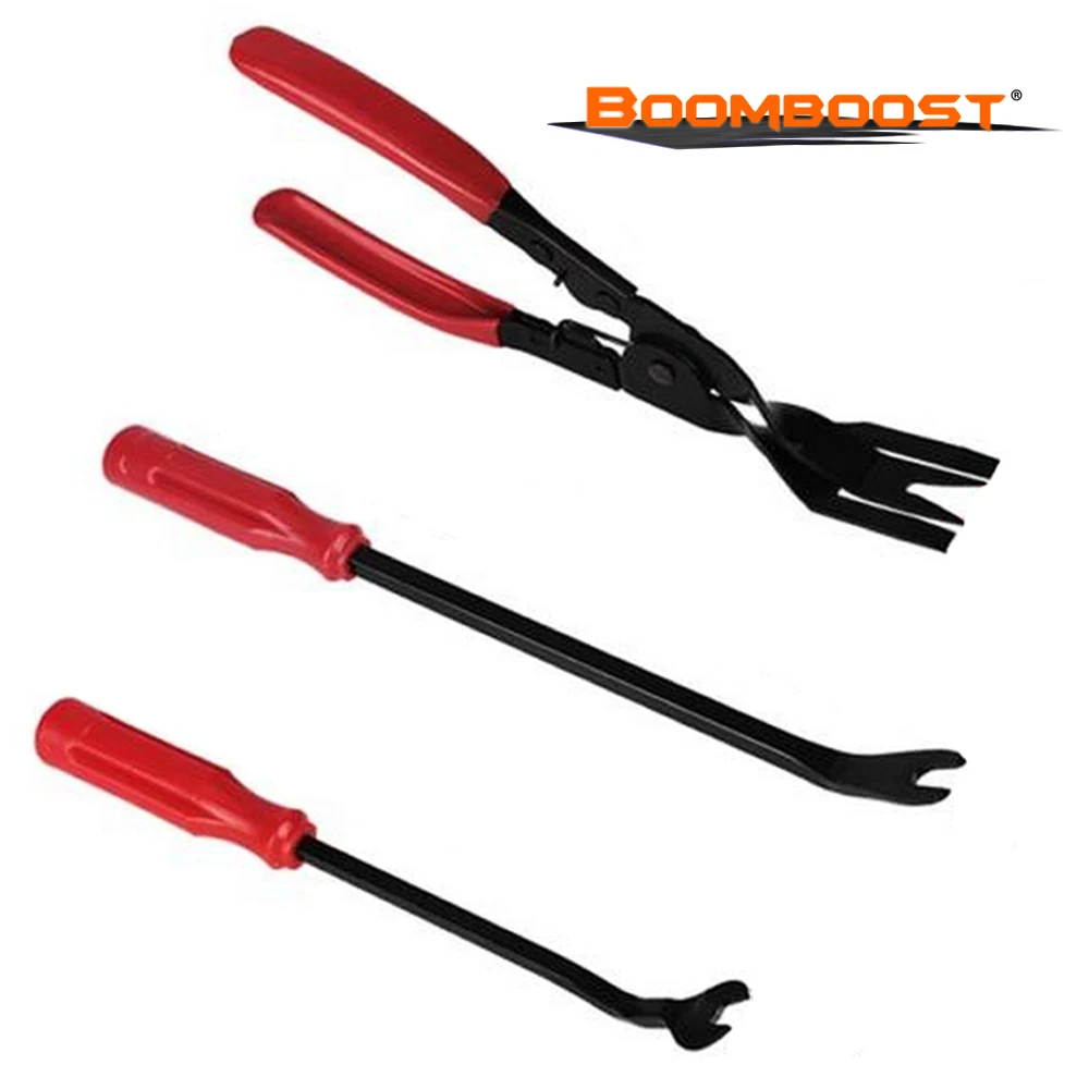 

3 Pcs Panel Clip Tool Buckle Removing Pliers Fastener Pliers Tool Door Panel Nail 6/ 8" Tool Car Professional Conversion Tools