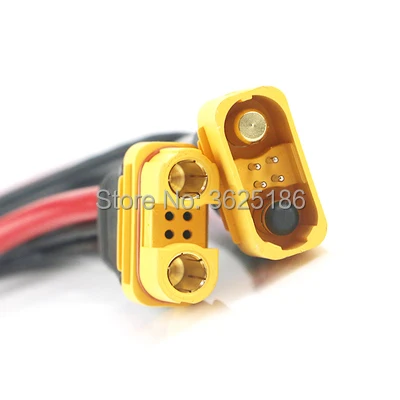 Amass AS150U 70A Copper Plated Male / Female Plug Connector Resistance Adapter Cable For RC Racing Drone FPV Model Spare Part