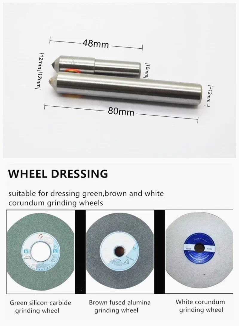 Dreieckiger Diamant-Abzieher für Schleifscheiben, Schleifwerkzeuge, Abziehstift mit konischer Spitze, Reparaturteile, Schleifmittel, Schneidwerkzeug, Schleifgerät – Detail 3