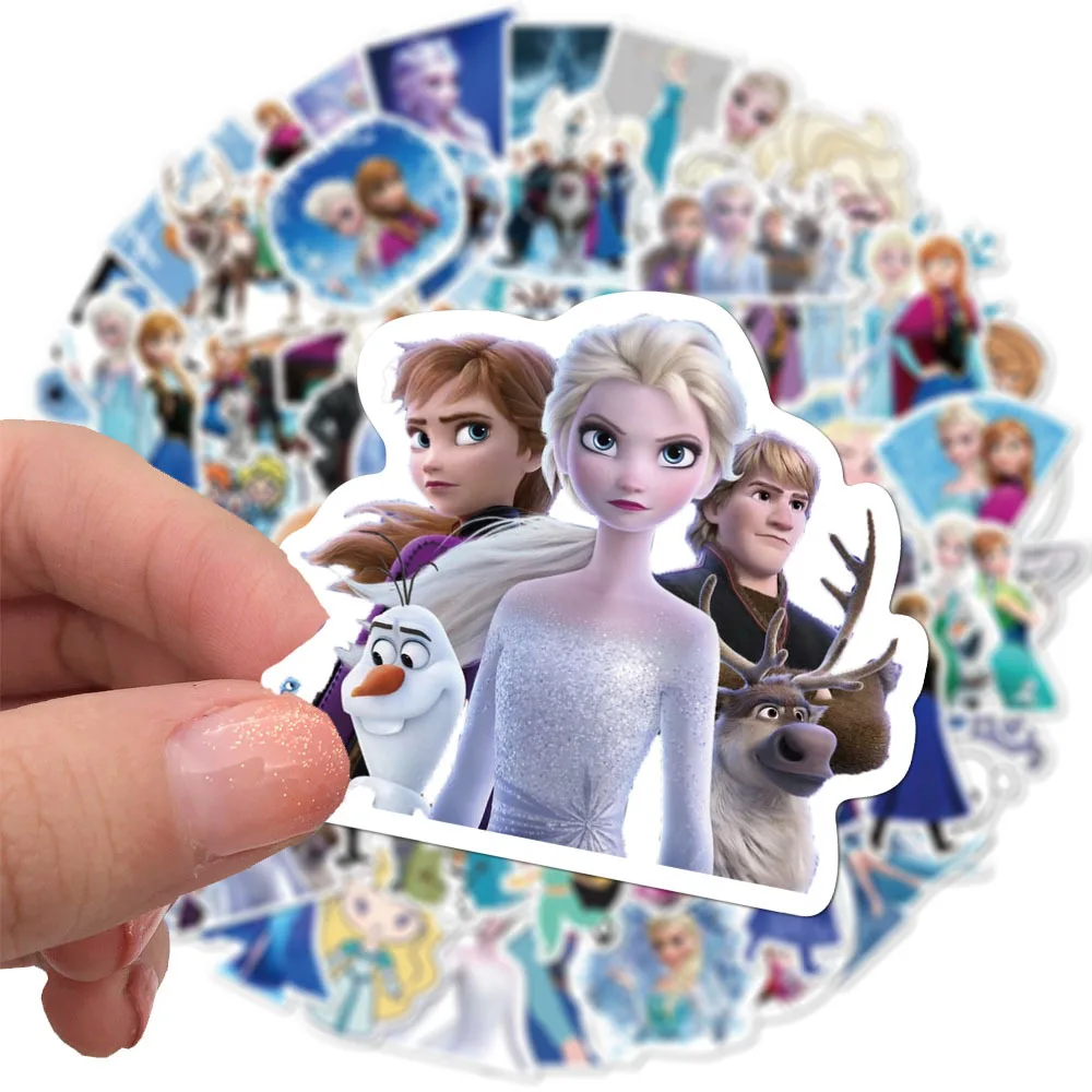 10/30/50/100pcs Disney Cartoon Frozen Princess Aisha Stickers Aesthetic DIY Scrapbooking Water Bottle Laptop Cute Kids Sticker