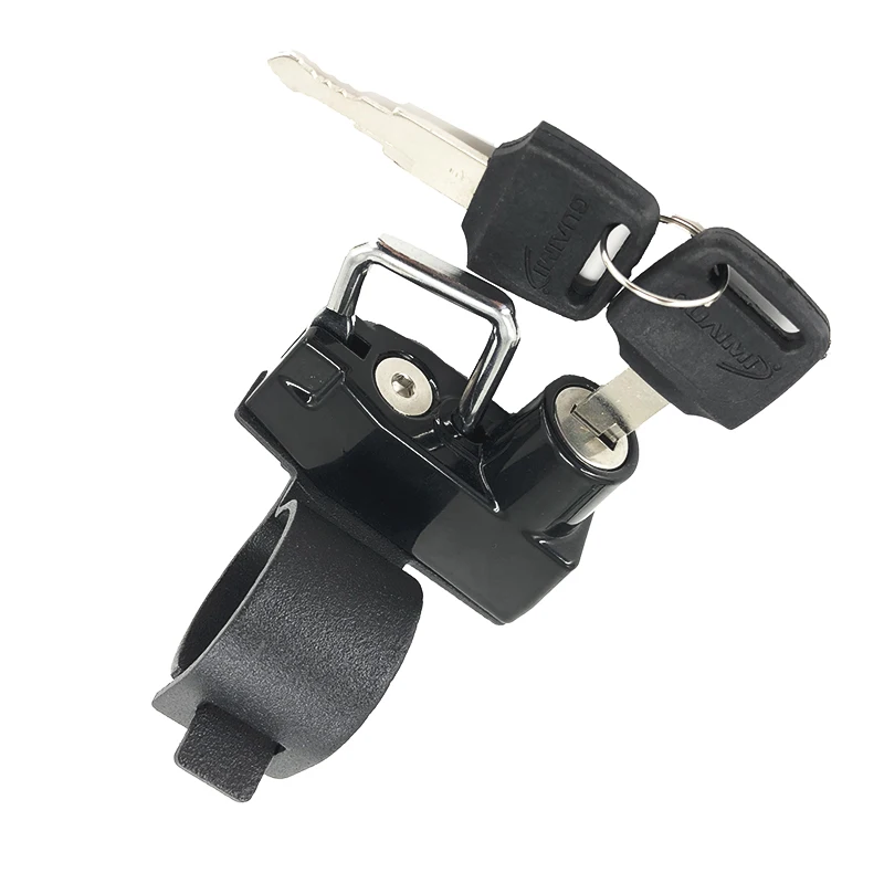 Motorhelm Lock Mount Haak Side Anti-Diefstal Beveiliging Met 2 Sleutels Voor Bmw F650GS F700GS F800GS 2004- 2018 2015 2016 2017