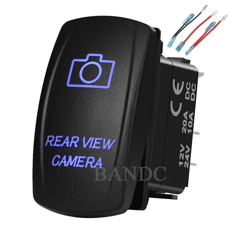 Car Boat REAR VIEW CAMERA Rocker Switch Laser-Etched 5P On-Off SPST for the ARB/Carling/NARVA, Car Interior Parts