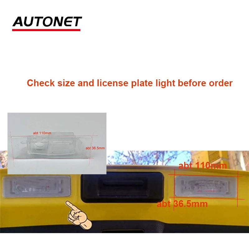 Autonet Rear view camera For Hyundai Tucson/Tucson Sport 2019 2020night view backup camera/ license plate camera/AHD rear camera