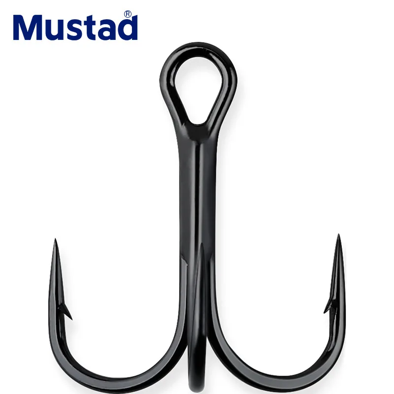 

Mustad 100% Norway Origin Fishing Hook Top Quality High Carbon Steel Hook Barbed Hook TR78NP-BN Ultra Round Bend Treble Hook