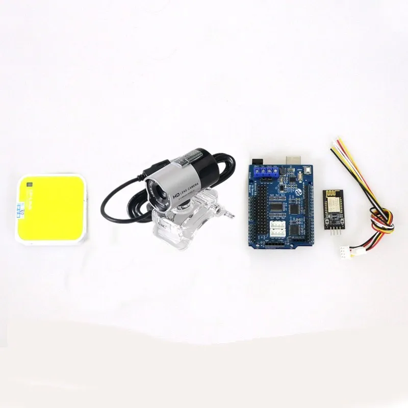 Novo 2/3/4wd kit controlador de vídeo rc com uno + placa motorista do motor + módulo wi-fi cemera roteador para arduino robô inteligente tanque carro diy