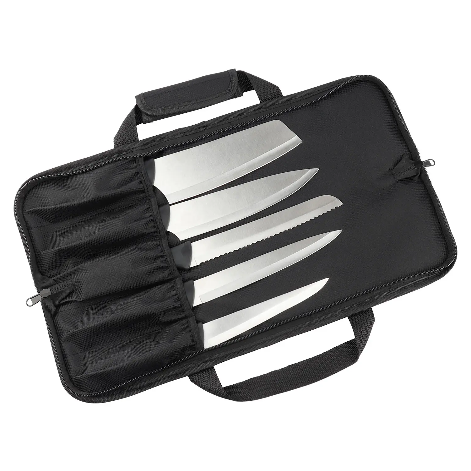 WESSLECO Chef Knife Bag Foldable Carry Case Kitchen Cooking Storage Knife Tool Pouch