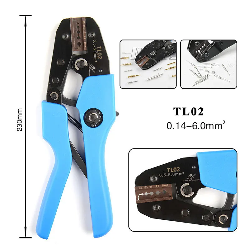 TL02/G Heavy Duty Connector Cold Pressing Pliers TL02 Air Needle And Wire Crimpling Pliers Suit For Harding Needle Crimp Tools