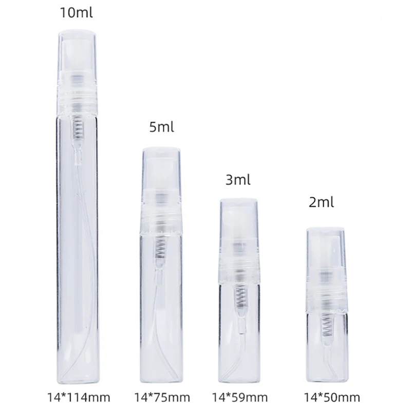 8PCS Perfume Bottle Portable Glass Refillable Spray Bottle Atomizer Container Women Perfume Pump Travel Bottle