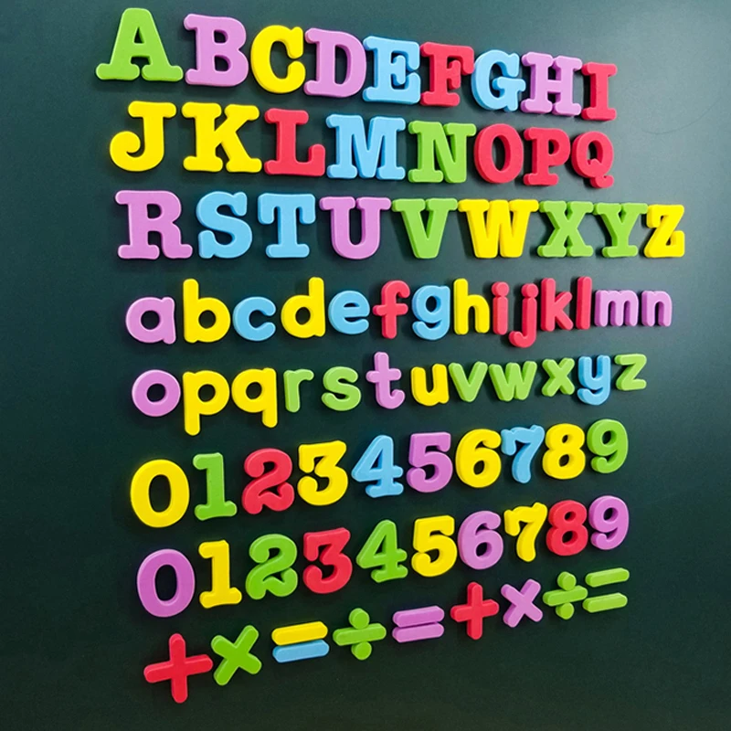 Magnetische Letters Digit Eva Alfabet Zachte Magneet Sticker Koelkast Sticker Klaslokaal Whiteboard Gadget Early Education Gereedschap