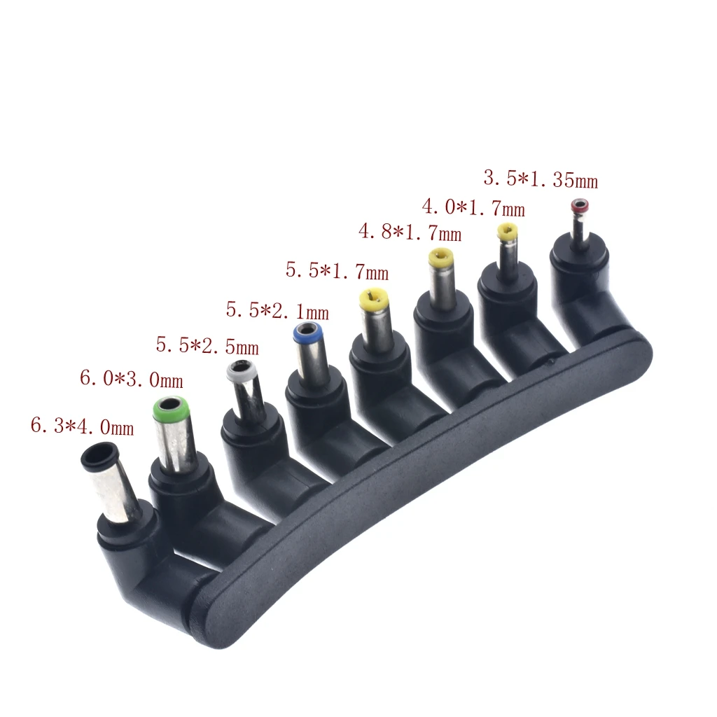 DC Power Supply Jack Sets 5.5x2.1mm Female Plug Adapter To 8 Male Tips Connector For Laptop Notebook Solar Panel Battery Holder