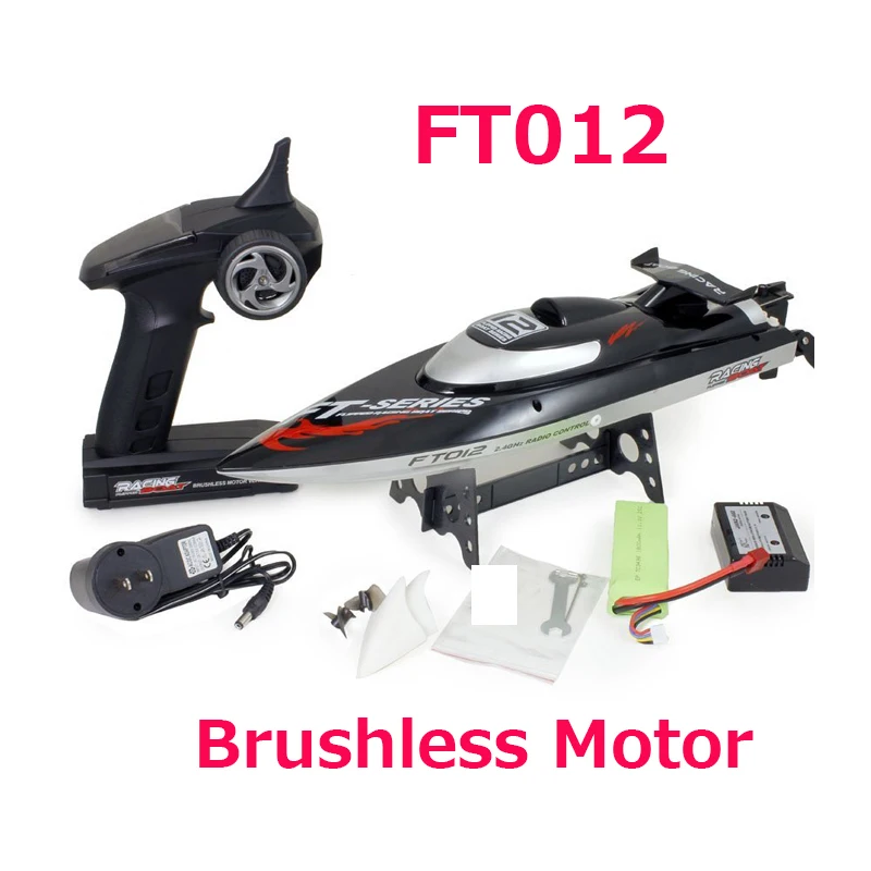 In Stock Original Feilun FT012  Brushless Motor 4CH  Water Cooling High Speed Racing RC Boat Gift 45KM/H  RTF 2.4GHz