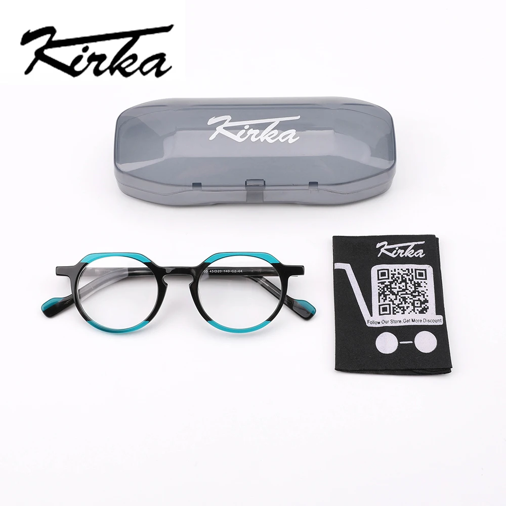 Kirka Kid Glasses Frame Acetate Optical Spectacle Frames Children Tortoise Shell Color Boys&Girls Myopia Eyeglasses WK3003