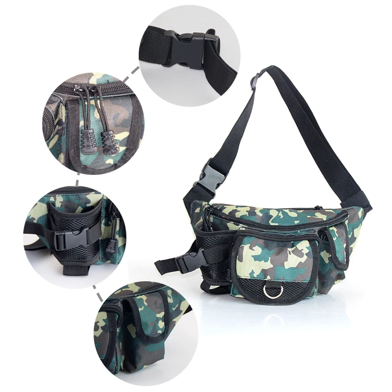 Fonoun Fishing Lure Waist Bag Camouflage Multiple Pockets FNF106