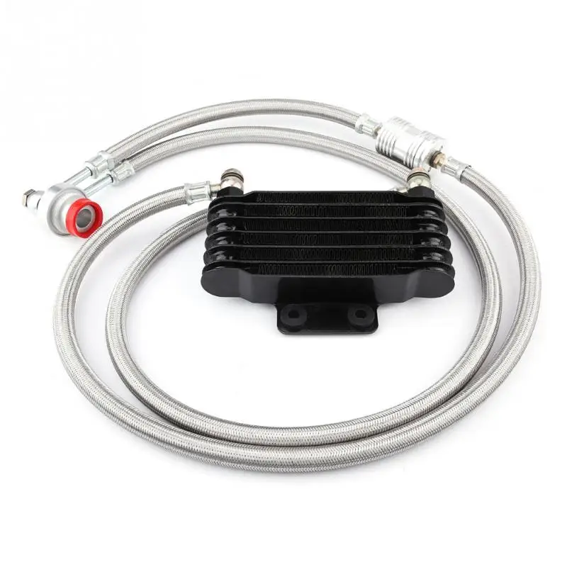 85ml Oil Cooler Engine Oil Cooling Radiator System Kit for  GY6 100-150 Engine Motorcycle Oil Cooler motor Aessories