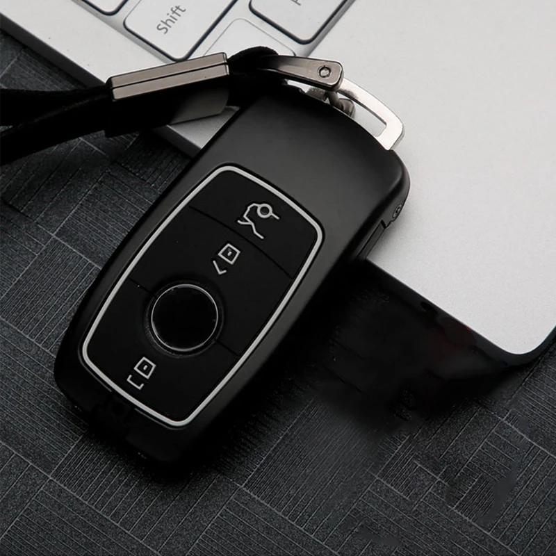 Zinc alloy+Silicone Car Key Cover Case Shell for Mercedes Benz 2017 2018 2019 E Serials E300 E200 E220 Maybach S320L S450 S350