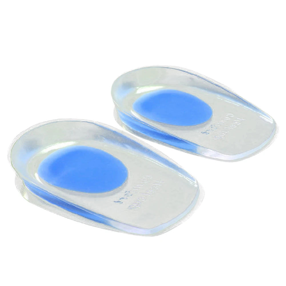 1 Pair Men Women Silicon Gel heel Cushion insoles soles relieve foot pain protectors Spur Support Shoe pad High Heel Inserts