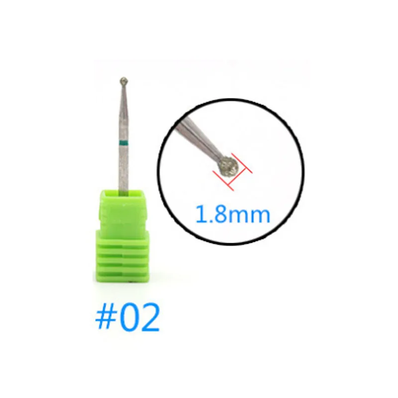 1/2/5Pcs Diamond Nail Drill Bit Milling Cutter Nail Manicure Polish Machine Set Nail File Art Tool Manicurist Tool 01#-17#