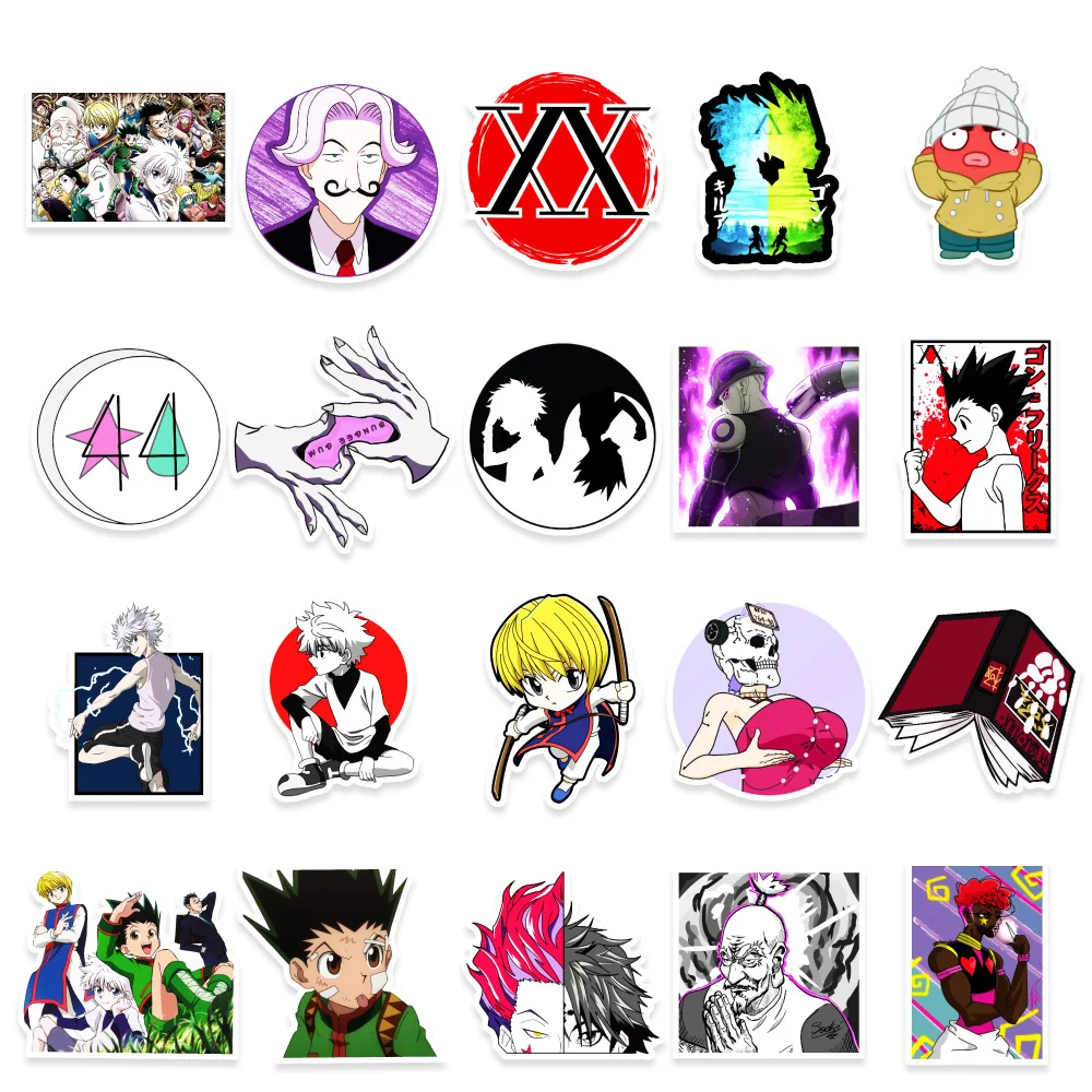 10/30/50PCS New Hunter x Hunter Graffiti Anime Laptop Guitar Motorcycle Luggage Skateboard Bike Waterproof Sticker Wholesale