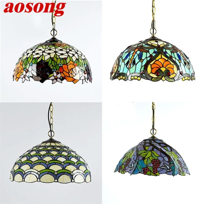 AOSONG LED Pendant Light Contemporary Creative Lamp Figure Fixtures Decorative For Home Dining Room