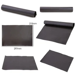 21x29.7cm Rubber Magnet Sheets Black Magnetic Mats for Refrigerator Photo Pictures Cutting Dies Crafts Storage One Side 0.5mm