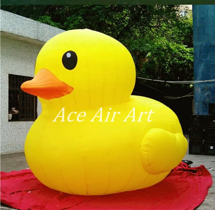 Classical Inflatable Animal Yellow Inflatable Duck Inflatable Mascot  For Outdoor Exhibition Made By Ace Air Art