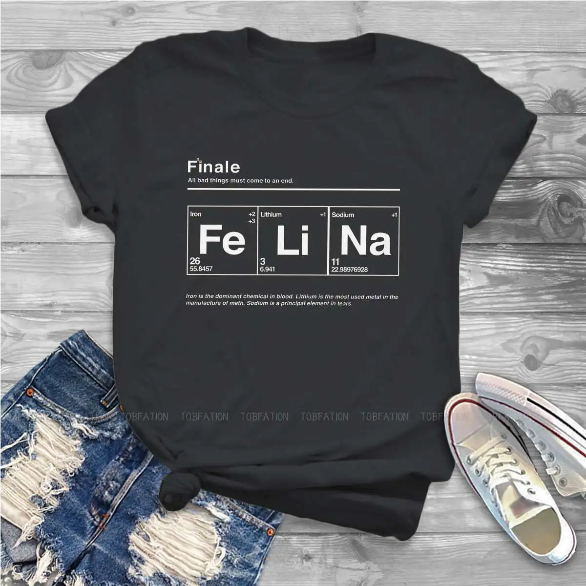 FeLiNa Cute Girls Women T-Shirt Breaking Bad Walter White TV Show Blusas Harajuku Casual Short Sleeve Vintage Oversized Tops