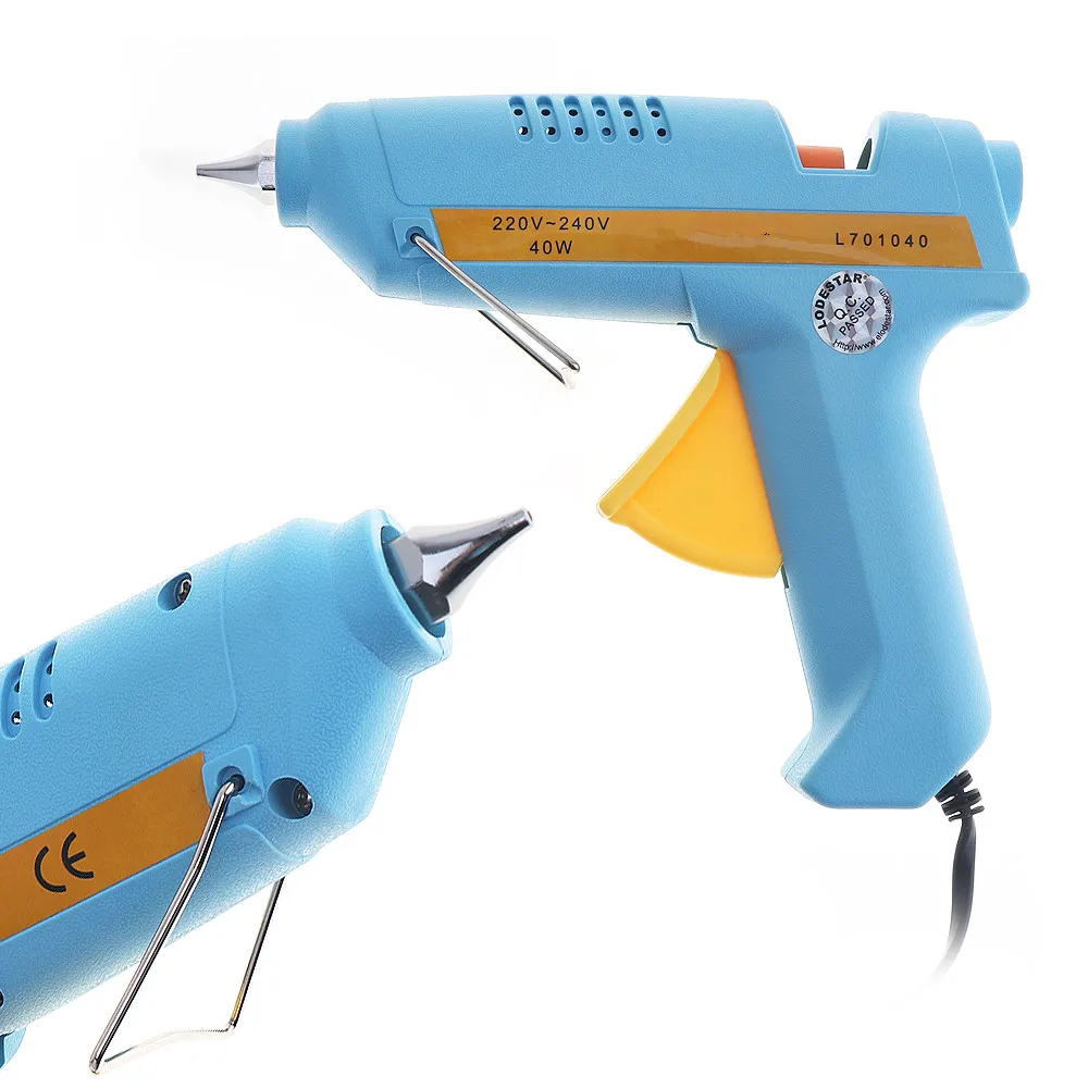 New Professional High Quality Handheld Hot-melt Glue Gun Support 11mm Diameter Sticks With EU Plug Holder Switch Glue Gun