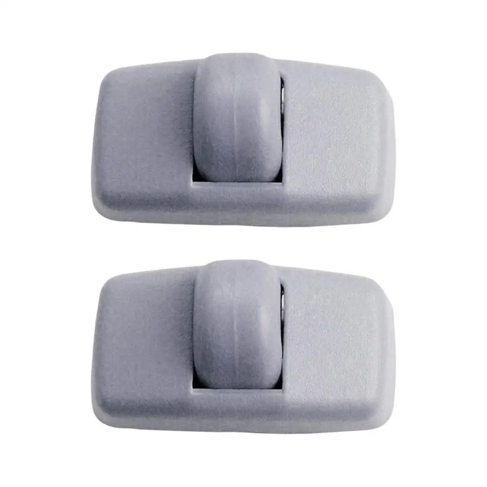 2Pcs Inner Sun Visor Hook Clip Bracket Gray Beige Plastic Sun Visor Clip Hanger For Passat Golf MK4 3B0857561B