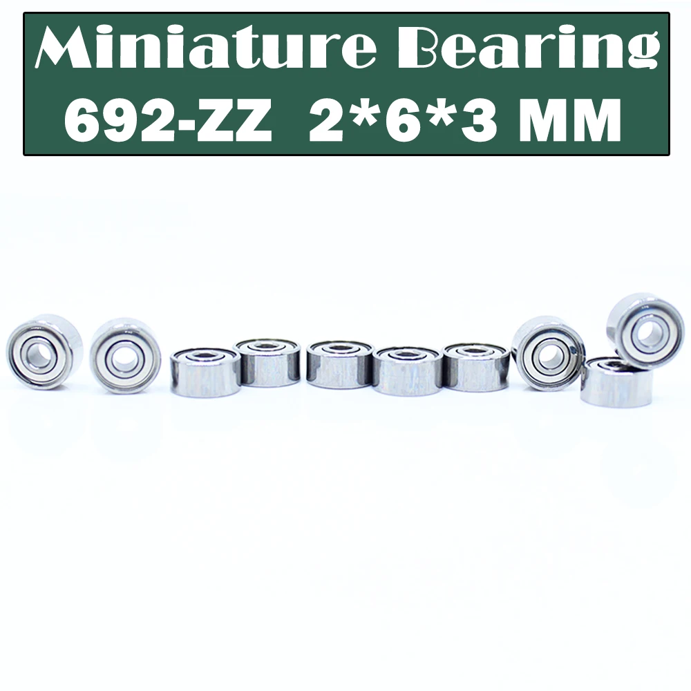 692ZZ Bearing ( 10 PCS ) 2*6*3 mm Miniature Ball Bearings 619/2ZZ