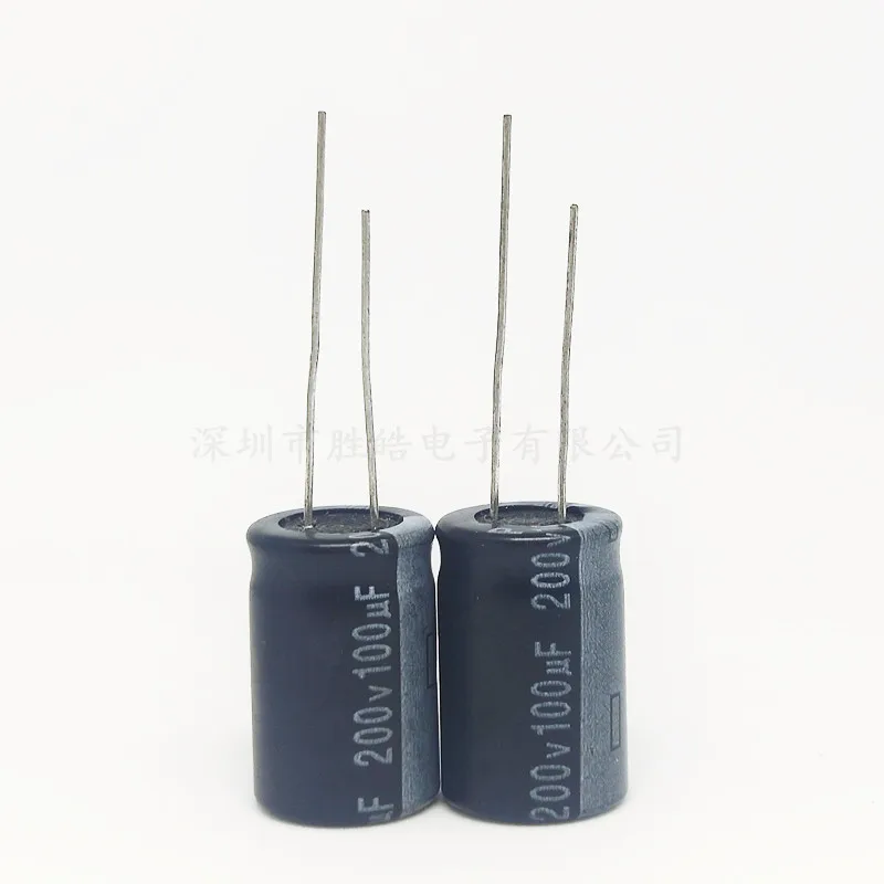 5PCS/lot High Quality 200v100uf New Aluminum Electrolytic Capacitor 100uf200v Size: 16x25 (MM)