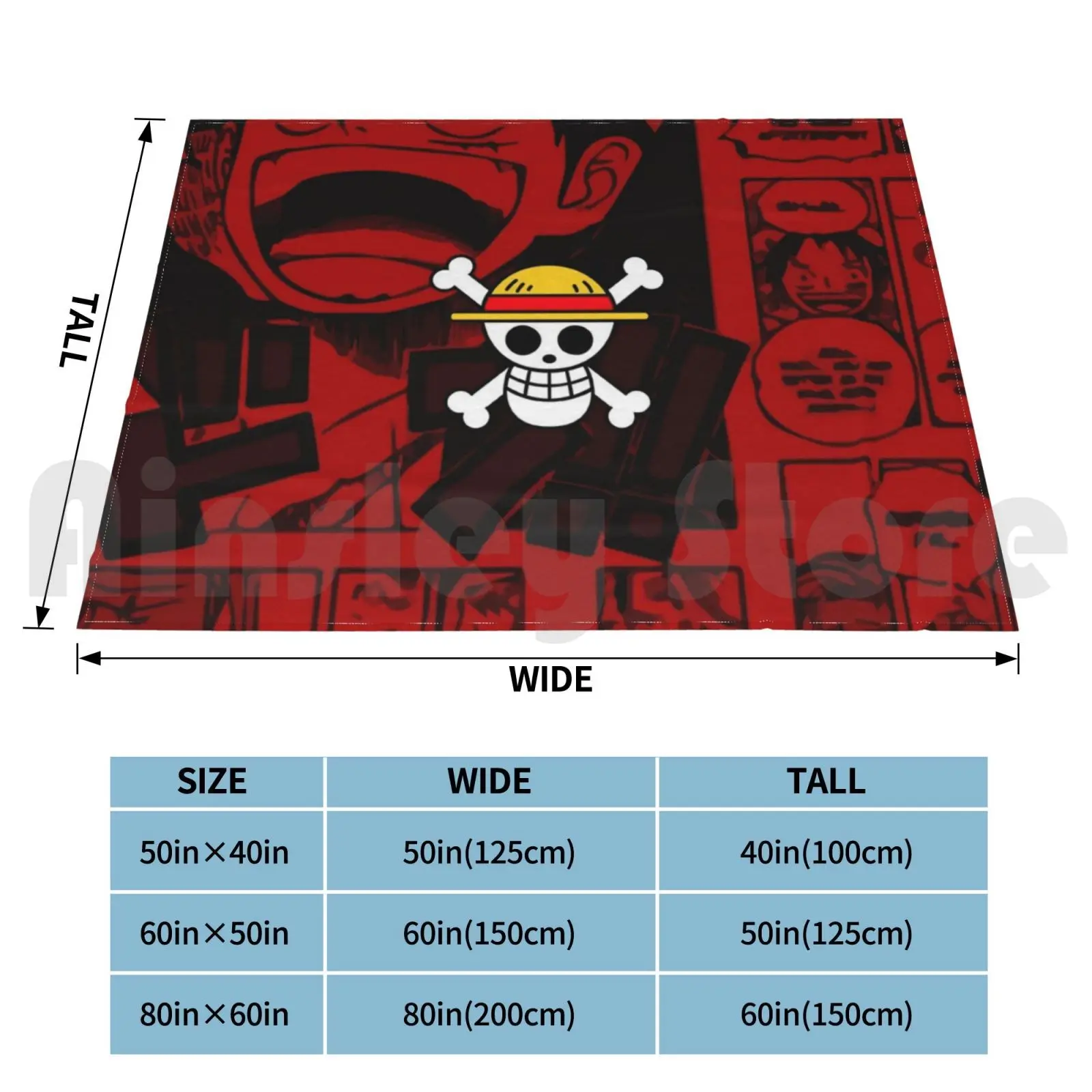 Mouth Anime Blanket For Sofa Bed Travel Anime Manga Pirate King Pirates King Luffy