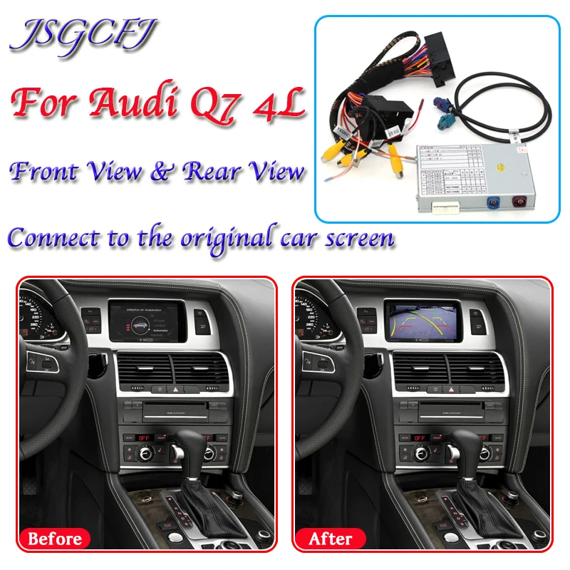 

Front Rear Camera For Audi Q7 4L 2005~2015 Adapter Original Display upgrade system Monitor Reversing Camera MMI Decoder Module