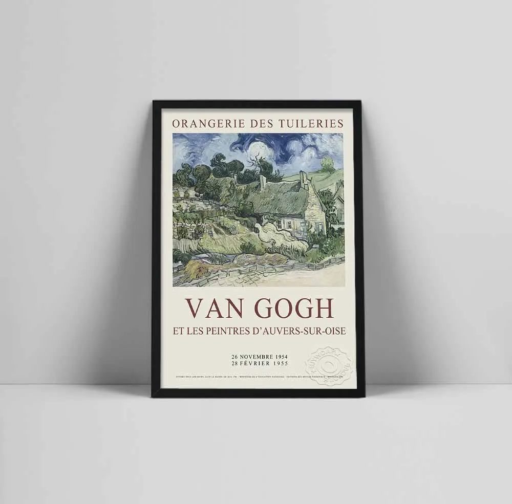 

Vincent van Gogh print, Original French Exhibition Poster "Van Gogh Et Les Peintres d'Auvers-Sur-Oise" at the Ora