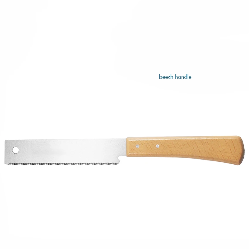 30cm de comprimento artesanato viu mini serra de mão com 17 dentes extra finos, lâmina sk5, punho de faia, madeira em casa diy serra manual para modelo hobby
