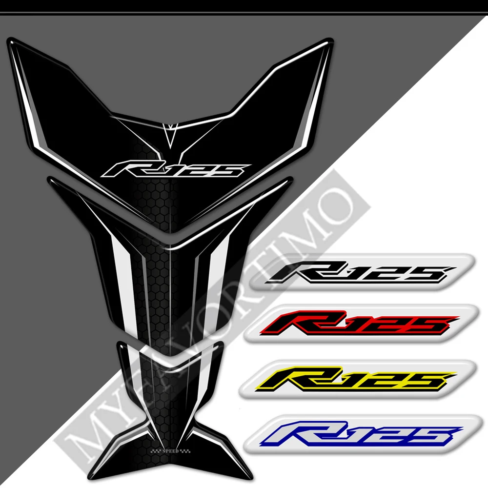 

For Yamaha YZF R125 R 125 Tank Pad Protector Decal Stickers Emblem Badge Logo TankPad Motorcycle