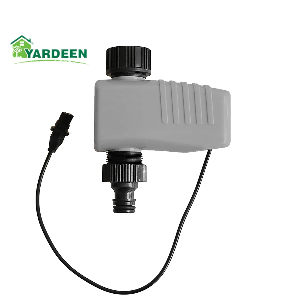 Yardeen Automatic Solenoid Valve Garden Watering Timer Connected to Four Out-let Garden Controller System