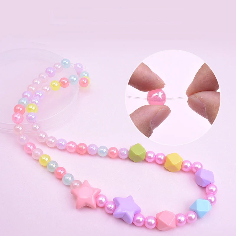 Kit for Make Bracelets Beads Toys for Children DIY 24 Grid Handmade Making Puzzles Beads for Girls Kit Girls Toys for 3 5 7 9 11