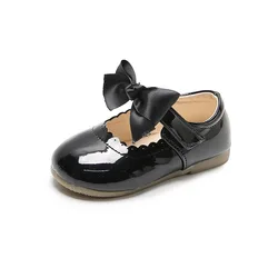 2020 Fashion New Baby Girls Bow-Knot Toddler Kids Princess Party Patent Leather Shoe Children'S Dance Shoes 6M 1 2 3 4 5 6 Year