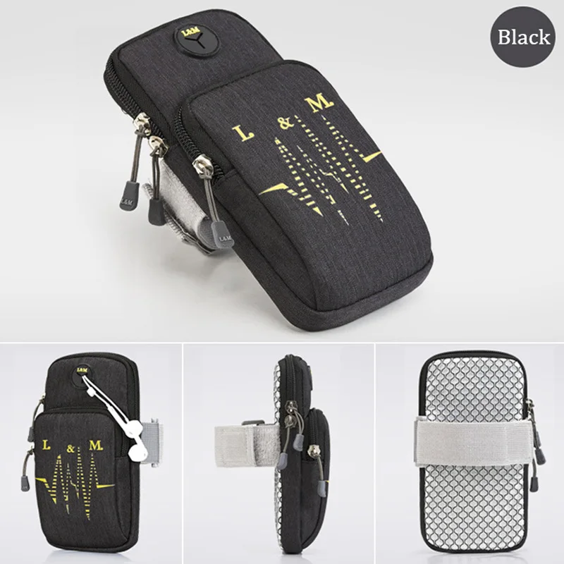 Univesal Sport Phone Holder Case for Vivax Fly 5 6 Point X503 / Vernee M7 / Vmobile A60 Zipper Pouch Waterproof Running Bag