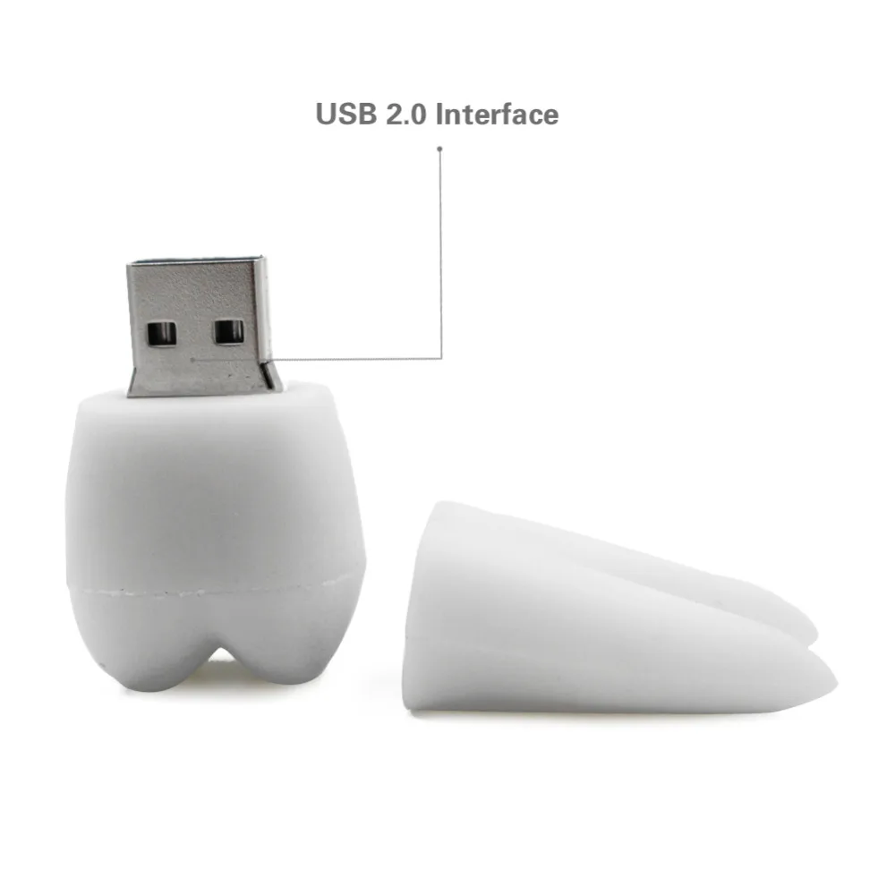 Hot Sale Tooth Pen Drive Usb Flash Drive 4GB 8GB 16GB 32GB 64GB PenDrive U Disk Creative Usb 2.0 Flash Memory Stick Fun Hot Gift