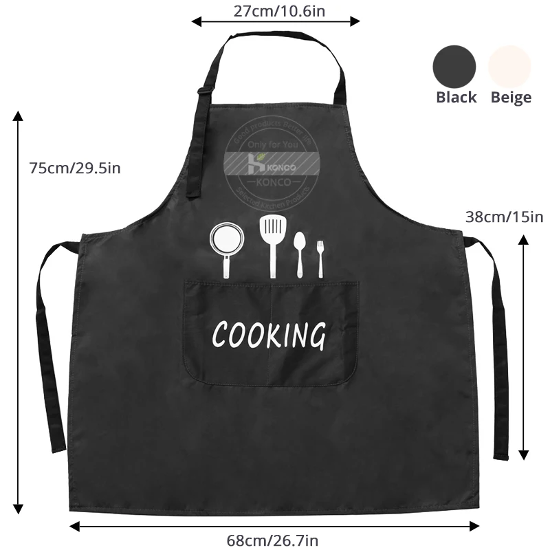 Aprons for Women Men, Kitchen Cooking Aprons with Pockets，Water/Oil-Proof Adult Baking Coffee Shop Cleaning Aprons Kitchen tools