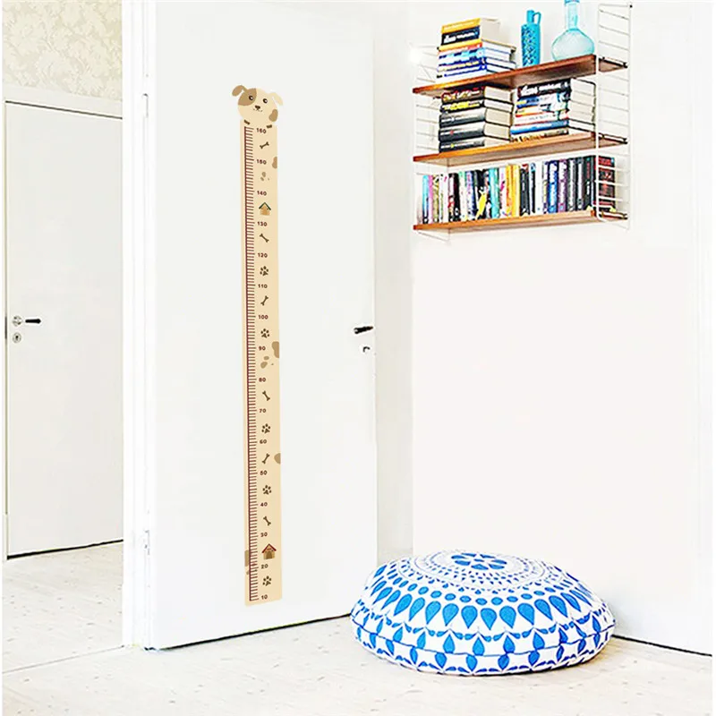 Creative Height Measure Ruler Wall Stickers Home Decoration Kids Room Bedroom Mural Art Diy Pvc Growth Chart Wall Decal